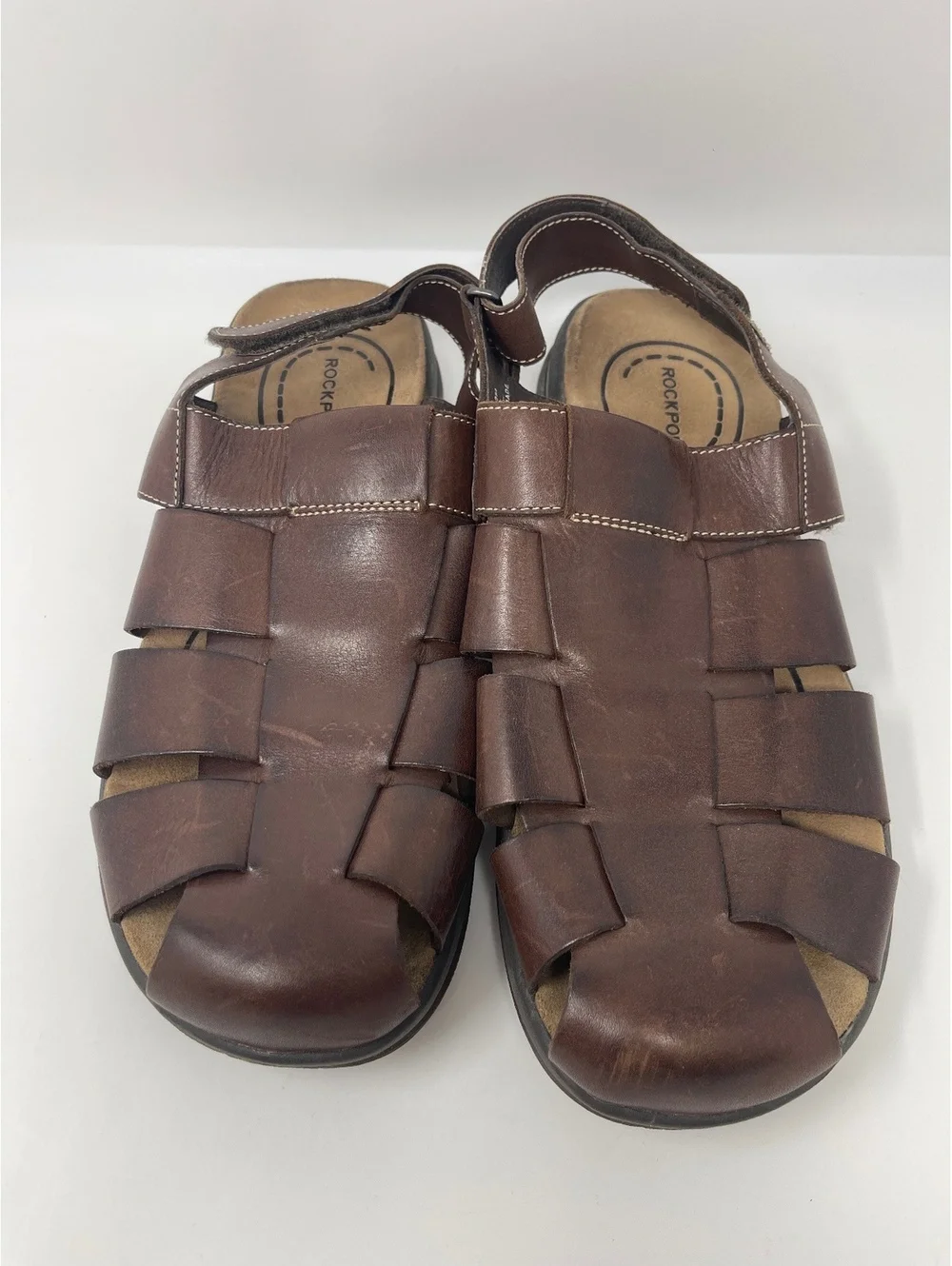 Rockport Powered by DMX Leather Brown Sandals Men's Size 13M Hiking